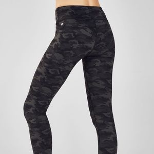 Fabletics Mid-Rise Printed Heathered Leggings